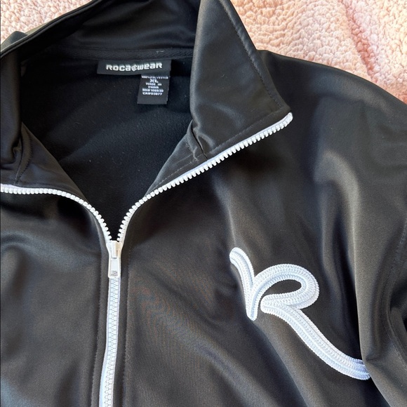 Y2K Rocawear Black Windbreaker Jacket - Picture 2 of 3